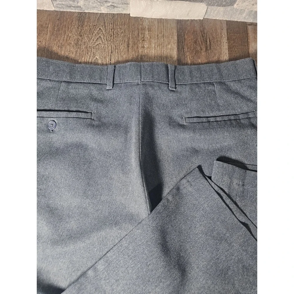 Vtg Levi's Action Slacks Mens Gray Dress Pants Business Casual Trousers 35x31